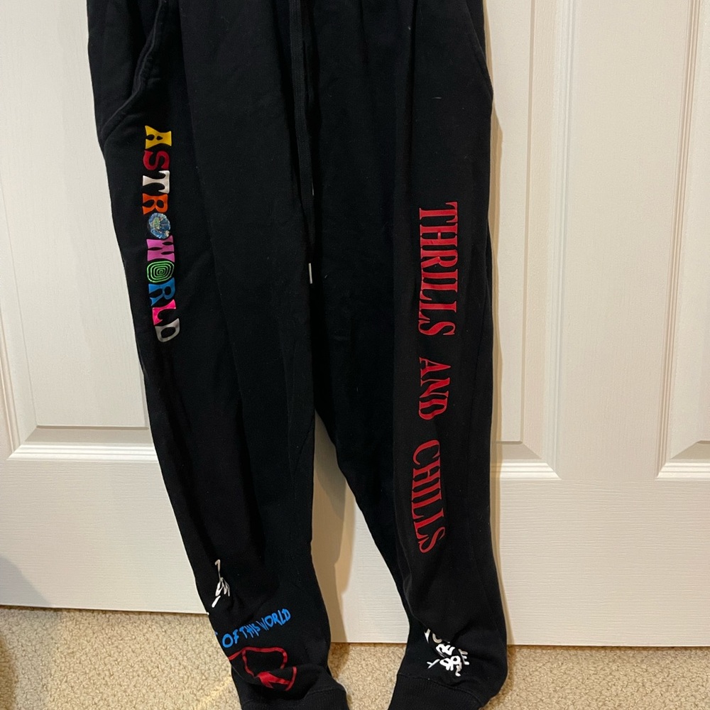 Astro world Travis Scott merch sweatpants